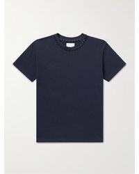 Valentino Garavani - Rockstud Embellished Cotton-jersey T-shirt - Lyst