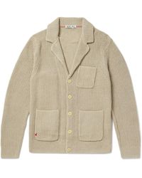 Alex Mill - Ribbed Linen And Cotton-blend Cardigan - Lyst