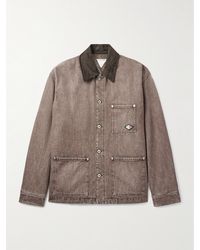 Bottega Veneta - Logo-Appliquéd Suede-Trimmed Denim Jacket - Lyst