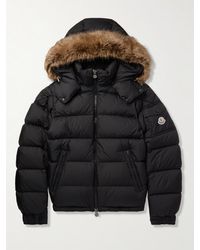 Moncler - Maya Faux Fur-trimmed Quilted Shell Down Jacket - Lyst