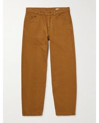 NN07 - Mylo 1874 Tapered Organic Cotton-twill Trousers - Lyst