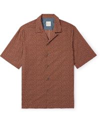 Paul Smith - Convertible-collar Printed Cotton-poplin Shirt - Lyst