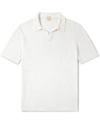Massimo Alba - Aruba Slim-fit Linen-piqué Polo Shirt - Lyst
