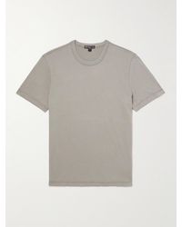 James Perse - Lotus Brushed Cotton-Jersey T-Shirt - Lyst