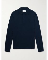 NN07 - Sammy 60047 Cotton And Silk-Blend Polo Shirt - Lyst