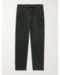 Orslow - Pantaloni a gamba dritta in velluto a coste di misto cotone con coulisse New Yorker - Lyst