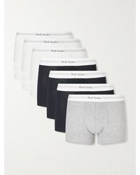 Paul Smith - Set Of Seven Organic Cotton-blend Jersey Boxer Briefs - Lyst