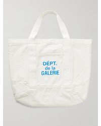 GALLERY DEPT. - Logo-print Webbing-trimmed Cotton-canvas Tote Bag - Lyst