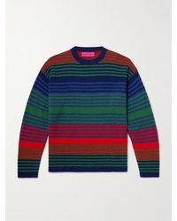 The Elder Statesman - Dume Oversized Striped Cashmere Sweater - Lyst