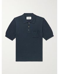 Corridor NYC - Cotton And Linen-blend Polo Shirt - Lyst