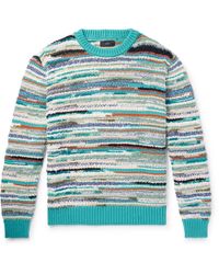 Alanui - Madurai Striped Cotton-blend Sweater - Lyst