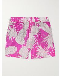 Valentino Garavani - Sunsurf Straight-Leg Mid-Length Printed Swim Shorts - Lyst