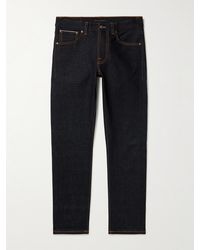 Nudie Jeans - Jeans slim-fit in denim cimosato Lean Dean - Lyst