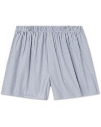 Sunspel - Striped Cotton Boxer Shorts - Lyst