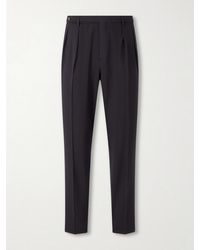 Boglioli - Straight-Leg Pleated Virgin Wool Trousers - Lyst