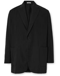 AURALEE - Oversized Cotton And Wool-Blend Gabardine Blazer - Lyst