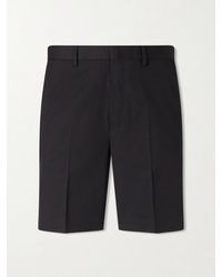 Dries Van Noten - Straight-Leg Cotton And Wool-Blend Shorts - Lyst
