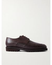 Majordome - M32 Split-toe Cross-grain Leather Derby Shoes - Lyst