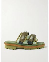Moncler Genius - Suicoke 2 Moncler 1952 Moto Mountain Ripstop And Rubber Slides - Lyst
