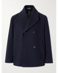 Valentino Garavani - Doppelreihiger Peacoat aus Woll-Twill - Lyst