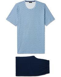 Hanro - Night & Day Printed Cotton-jersey Pyjama Set - Lyst