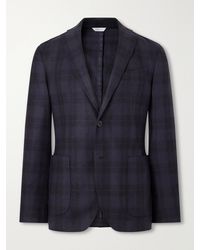 Boglioli - Prince Of Wales Wool-Blend Flannel Blazer - Lyst
