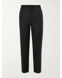 MR P. - Straight-Leg Virgin Wool Drawstring Tuxedo Trousers - Lyst