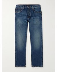 Nudie Jeans - Solid Ollie Slim-Fit Straight-Leg Jeans - Lyst