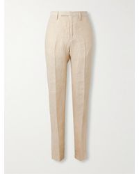 MR P. - Phillip Tapered Linen Suit Trousers - Lyst