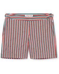 Orlebar Brown - Bulldog Straight-leg Mid-length Cotton-blend Swim Shorts - Lyst