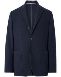 Canali - Wool And Cotton-Blend Jacket - Lyst