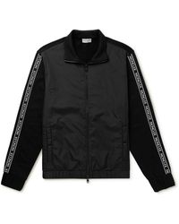 Moncler - Logo-appliquéd Cotton-jersey And Shell Track Jacket - Lyst
