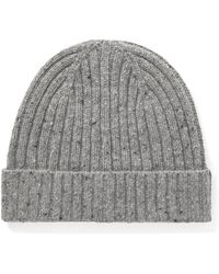 Hartford - Ribbed Donegal Wool-blend Beanie - Lyst