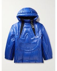 Moncler Genius - Moncler X Adidas Originals Blue Chambery Down Jacket - Lyst
