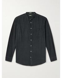 Massimo Alba - Noto2 Slim-fit Grandad-collar Cotton-corduroy Shirt - Lyst