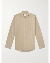 Folk - Direction Garment-dyed Cotton-corduroy Shirt - Lyst