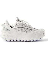 Moncler - Trailgrip Gtx Leather-trimmed Mesh And Canvas Sneakers - Lyst