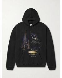 Vetements - Paris Tourist Printed Cotton-blend Jersey Hoodie - Lyst