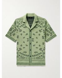 Alanui - Hemd aus Baumwoll-Piqué mit Bandanamuster und Reverskragen - Lyst