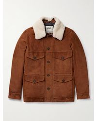 Valstar - Montana Shearling-trimmed Padded Suede Down Jacket - Lyst