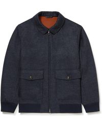Loro Piana - Caldwell Rain System Virgin Wool And Cashmere-blend Bomber Jacket - Lyst