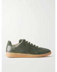 Maison Margiela - Replica Suede-Trimmed Leather Sneakers - Lyst