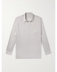 The Row - Albie Striped Silk Shirt - Lyst