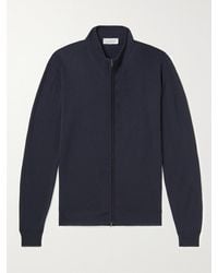 John Smedley - Claygate Slim-Fit Merino Wool Zip-Up Cardigan - Lyst