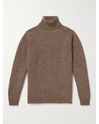 Kingsman - Pullover a collo alto in lana Shetland - Lyst