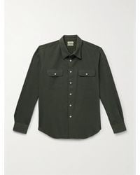 De Bonne Facture - Cotton And Hemp-Blend Gabardine Shirt - Lyst