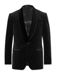 MR P. - Cotton-blend Velvet Tuxedo Jacket - Lyst