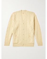 Kapital - Intarsia Cable-knit Wool-blend Cardigan - Lyst