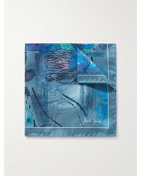Paul Smith - Floral-print Silk-twill Pocket Square - Lyst