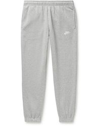 Nike - Sportswear Club Tapered Cotton-blend Jersey Sweatpants - Lyst